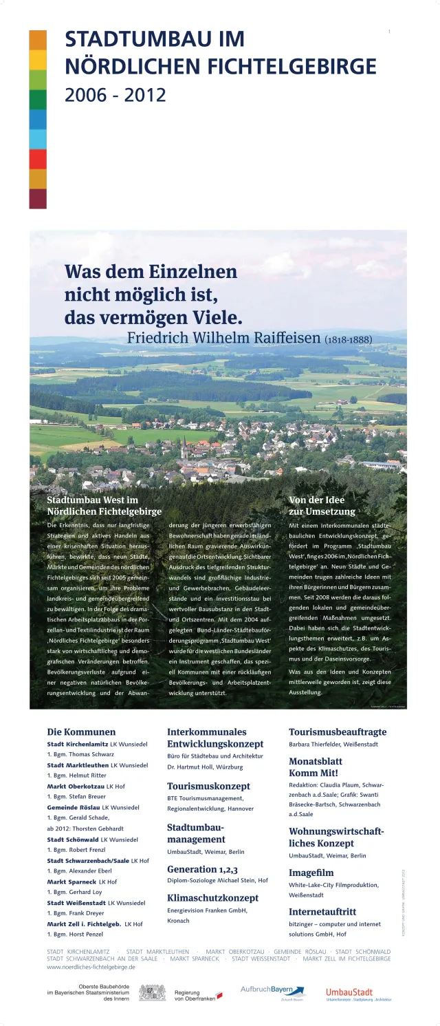 Nördliches Fichtelgebirge: Ausstellungstafel 1, Übersicht