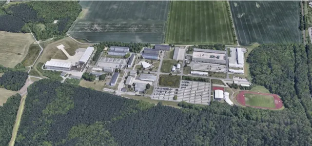 Schrägluftbild der Liegenschaft