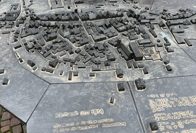 Stadtmodell auf dem Stadtplatz