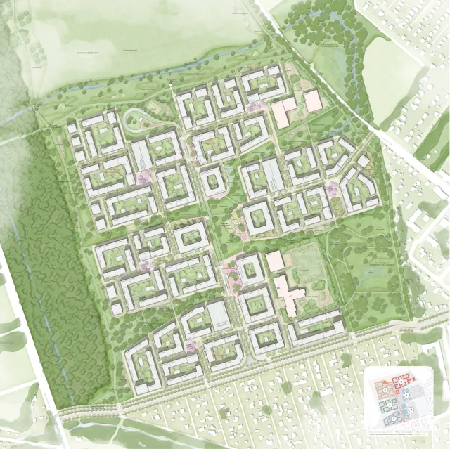 Lageplan Cityforster, arbos landscape GmbH, <abbr>ARGUS</abbr> Stadt und Verkehr Partnerschaft mbB
