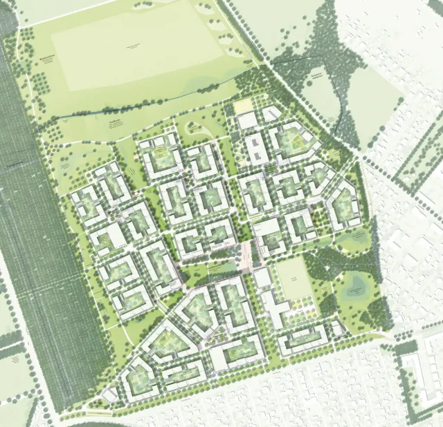 Lageplan Kuehn Malvezzi Projects GmbH, ver.de Landschaftsarchitekten