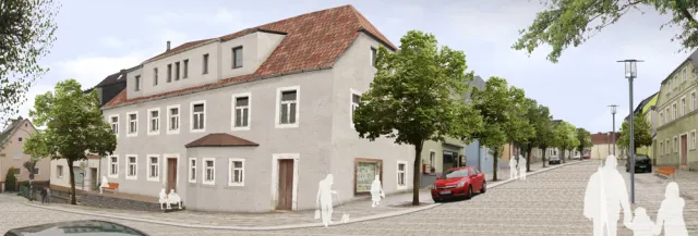 Markt Zell: Ecksituation am Marktplatz, Visualisierung