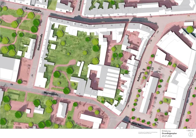 Lageplan des Quartiers an der Marienstraße