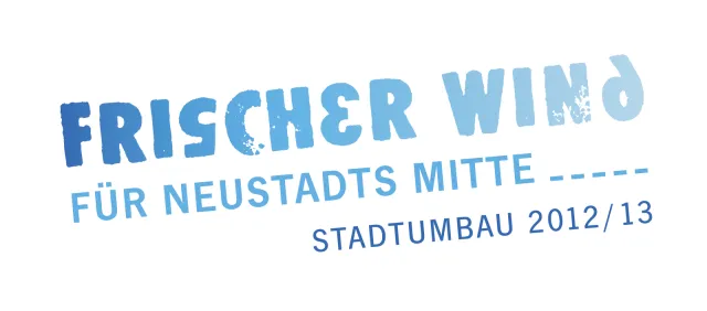 Neustadt b. Coburg: Logo »Frischer Wind für Neustadts Mitte, Stadtumbau 2012/13«