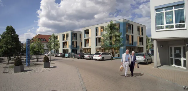 Neustadt b. Coburg: Vorschlag zur Bebauung der Brache am Arnoldplatz (Bildmontage)