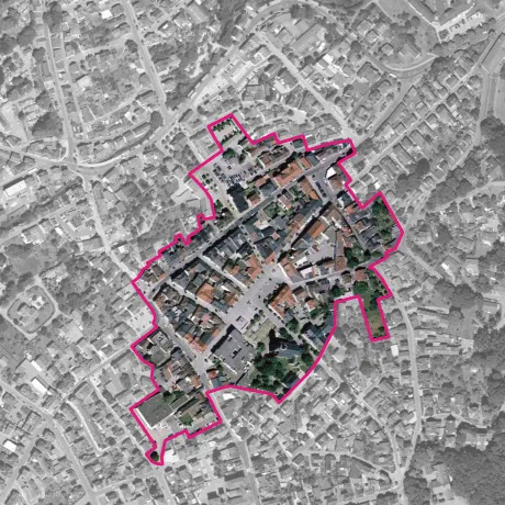 Neustadt b. Coburg: Einzugsbereich des Rahmenplanes um Arnoldplatz und Marktplatz