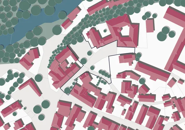Lageplan des Entwurfsgebietes