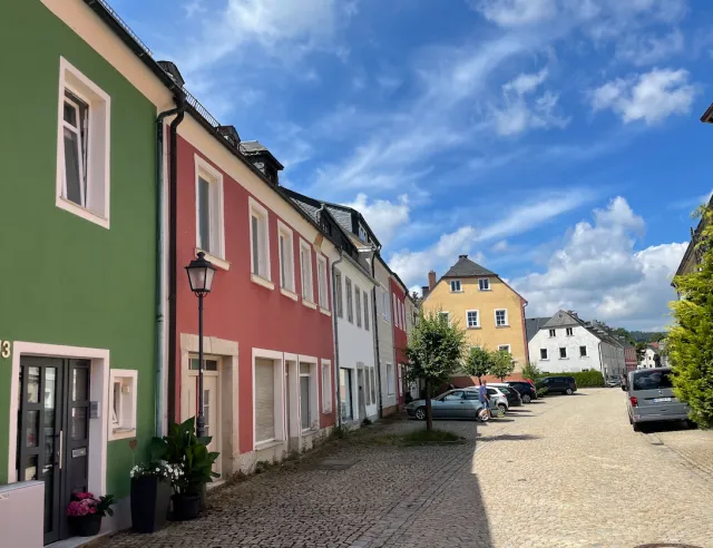 Die Kirchenstraße in Kirchenlamitz